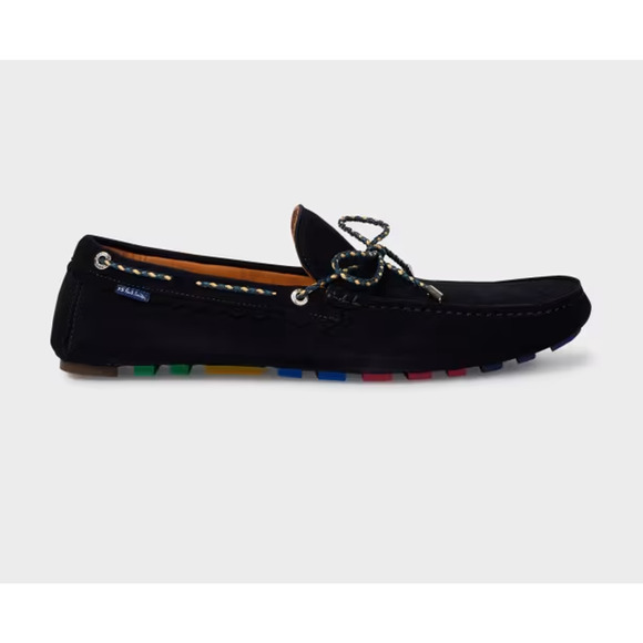 Paul Smith Men's Springfield Navy Soft Suede Leather Loafer Size 9 Slip On New - Picture 4 of 11